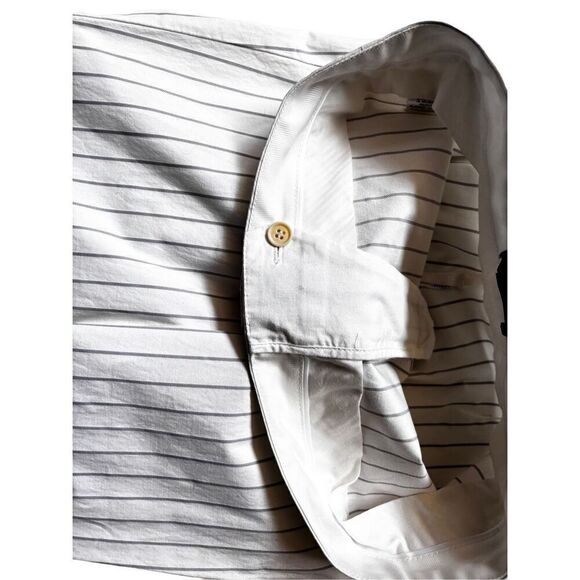 BcBG white pinstriped pants size 4 - Picture 7 of 11